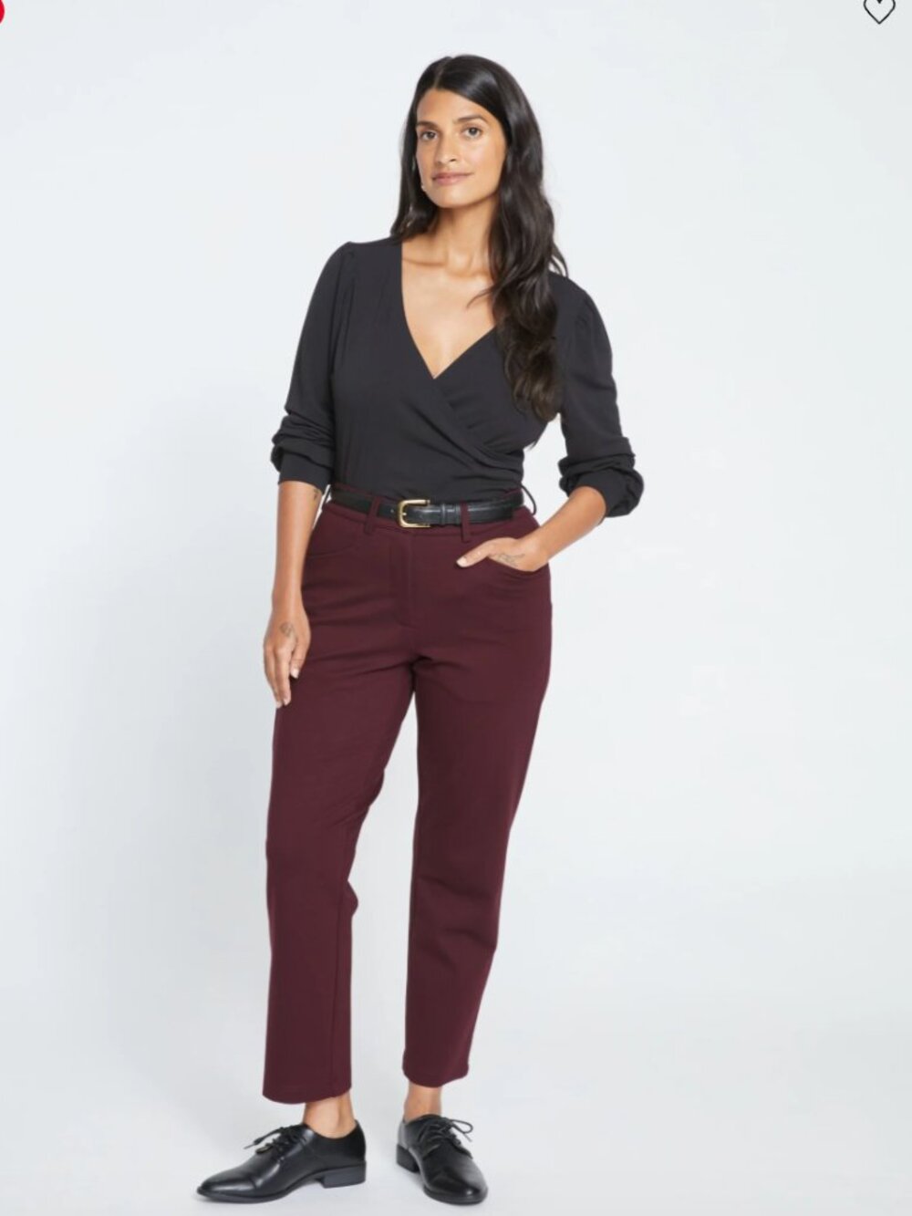 NWOT Universal Standard Cigarette Pants - Plum M (2X)